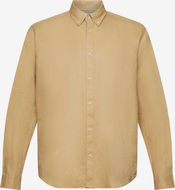 ESPRIT Regular fit Button Up Shirt in Beige: front