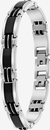Lucardi Armband in de kleur Zwart / Zilver, Productweergave