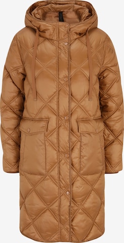 Cartoon Winter Coat in Brown: front