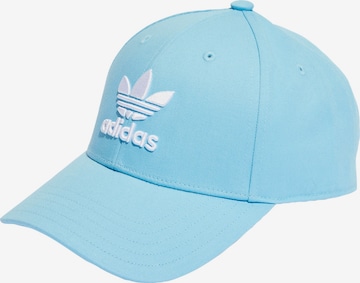 ADIDAS ORIGINALS Czapka z daszkiem 'Trefoil' w kolorze niebieski: przód