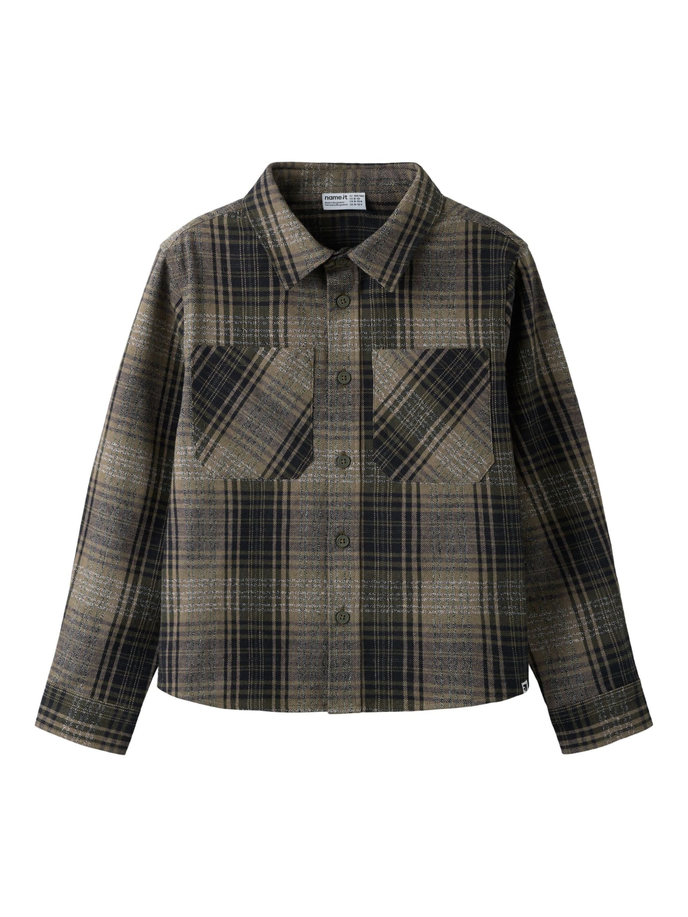 Regular fit Camicia di NAME IT in marrone: frontale