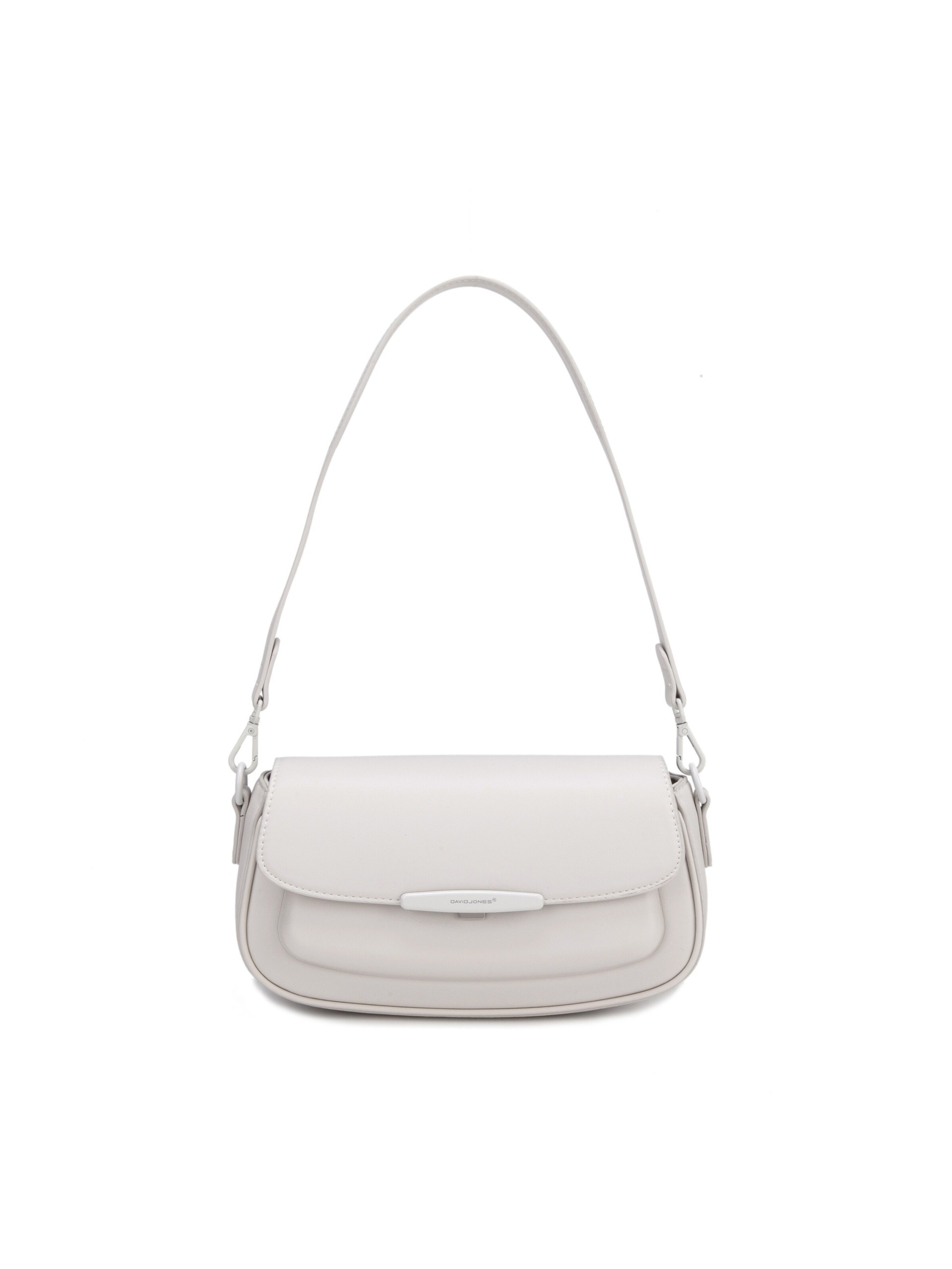 Borsa a spalla 'Borsa a Spalla Baguette David Jones Ecopelle con Chiusura Magnetica' di David Jones in beige