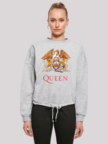 F4NT4STIC Sweatshirt 'Queen Classic Crest' in Grau: predná strana