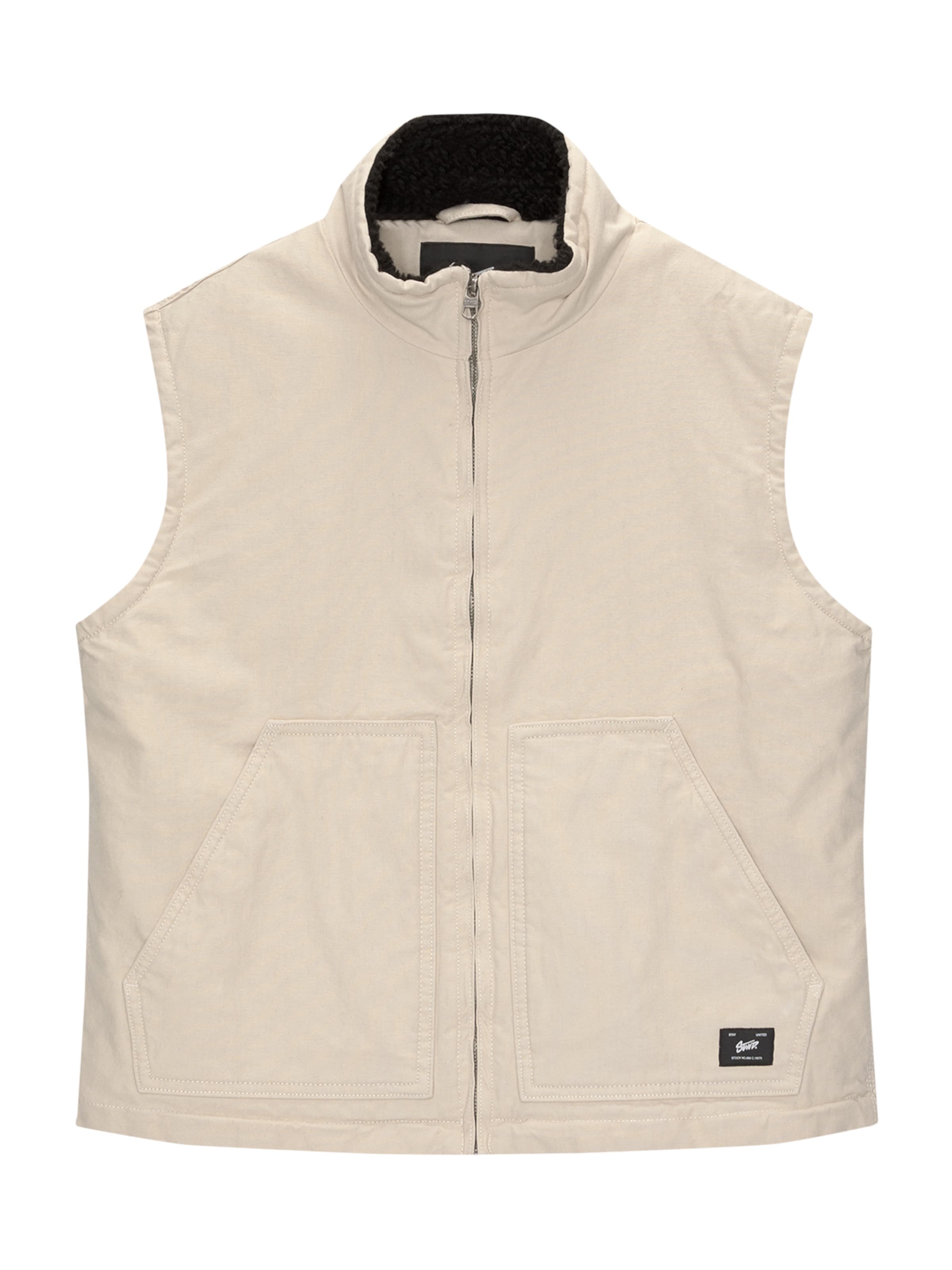 Pull&Bear Vest i beige: forside