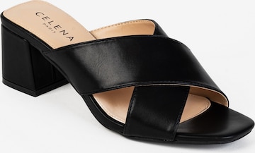 Celena Mules 'Carah' in Black