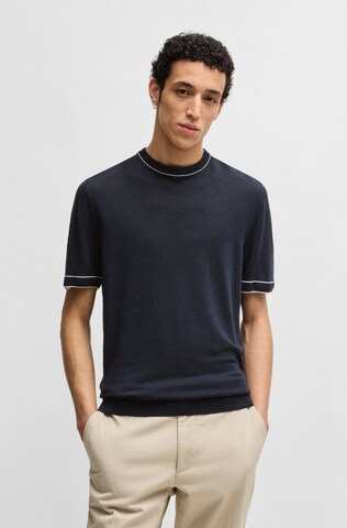 BOSS Sweater 'H-Jiovanni' in Blue: front