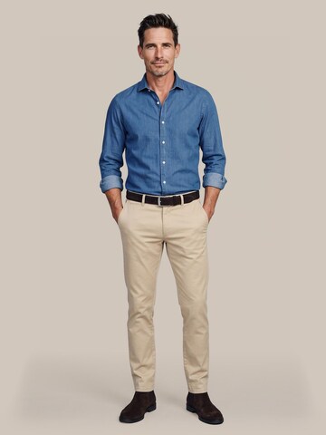 Coupe slim Chemise Suitable en bleu