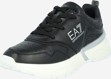 EA7 Emporio Armani Sneakers laag 'BRAVERY 7' in Zwart: voorkant