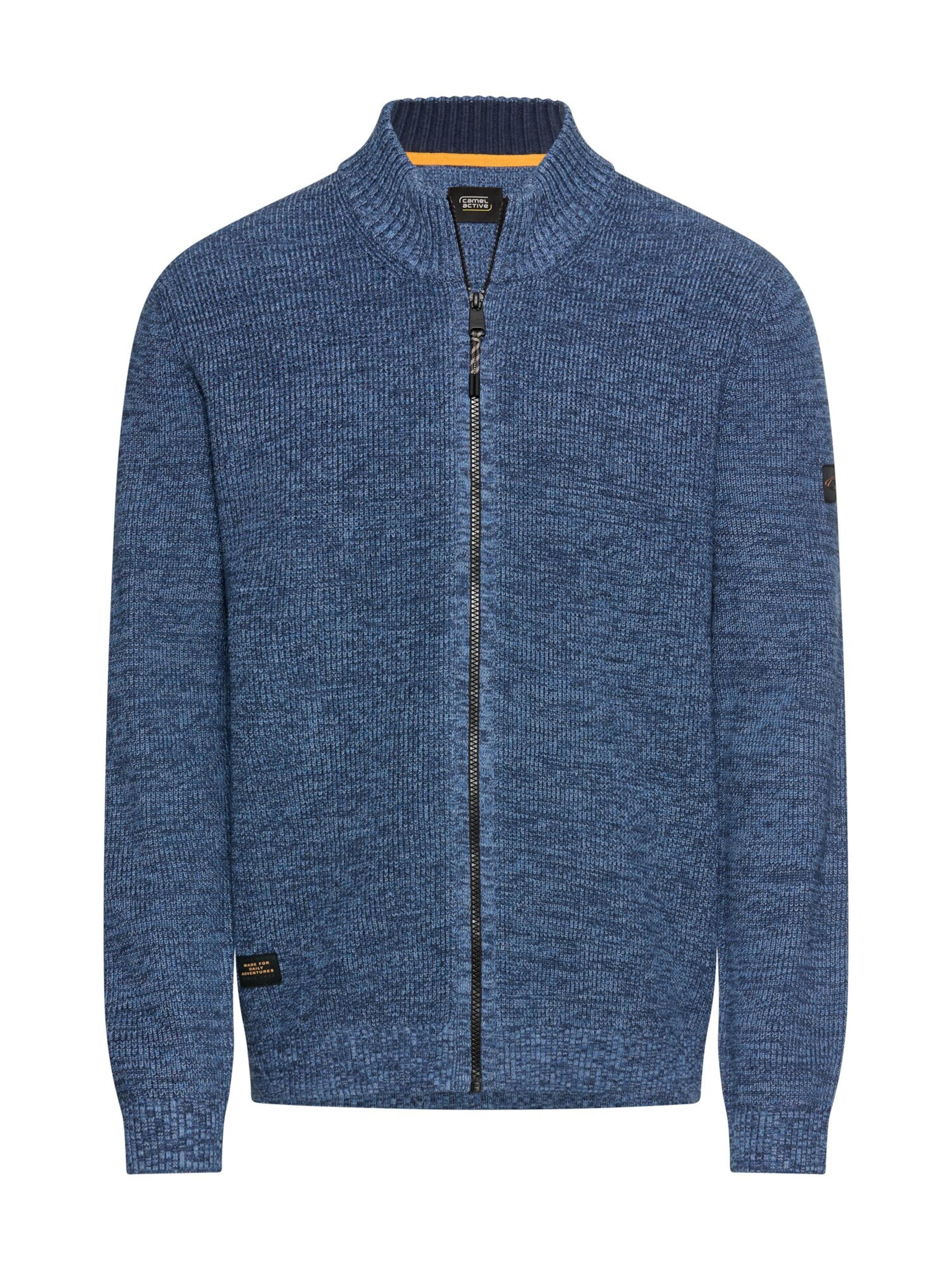 CAMEL ACTIVE Knit Cardigan in Blue: front