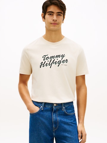TOMMY HILFIGER Tričko 'SUMMER' – béžová: přední strana
