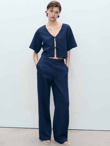 MANGO Blouse 'NAXOS' in Blauw