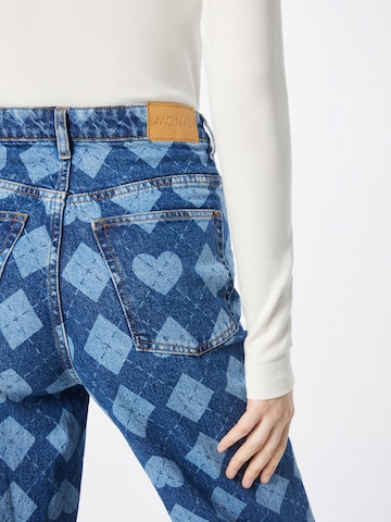 Monki regular Jeans i blå