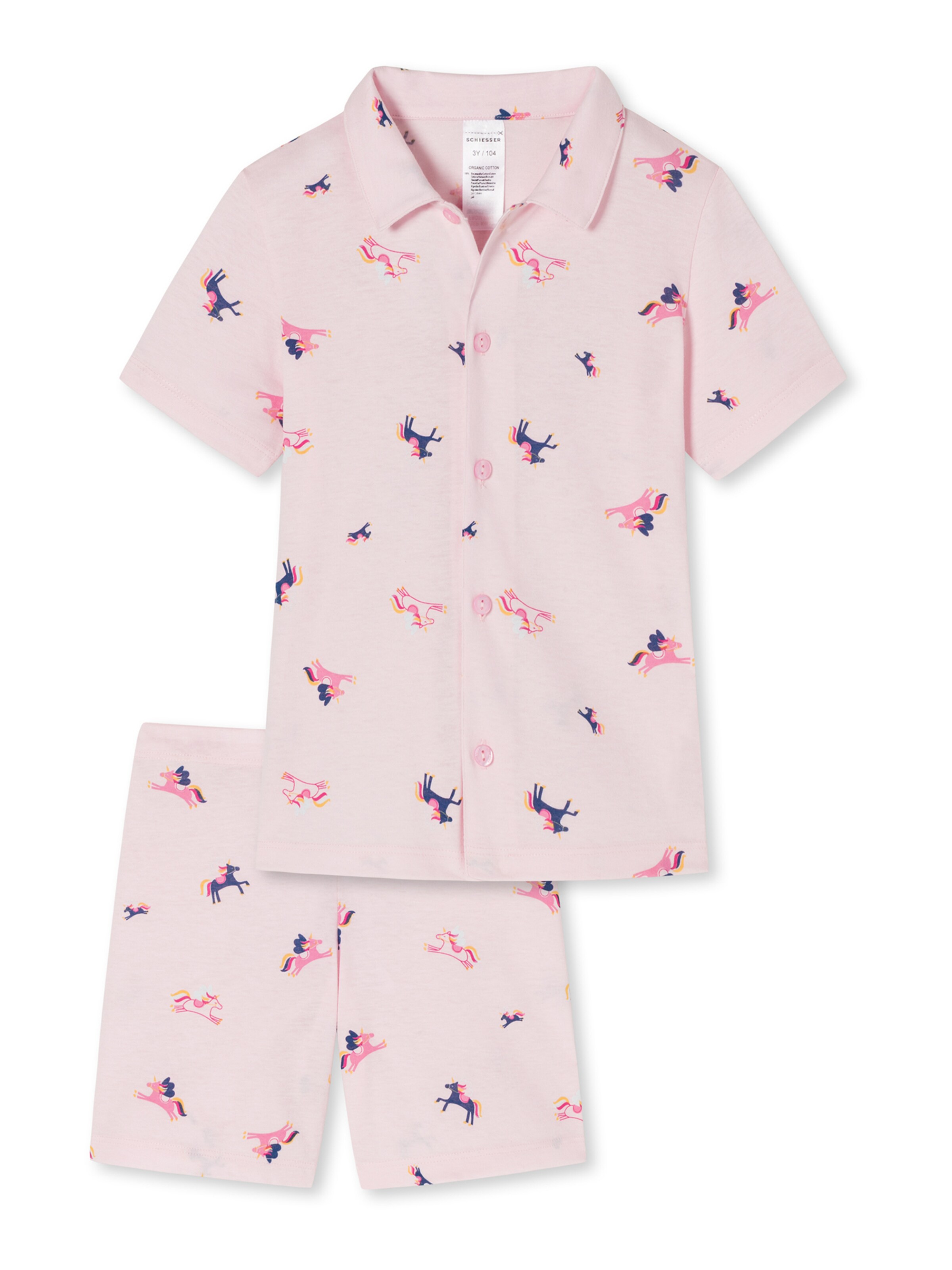 Pyjama 'Girls World' SCHIESSER en rose : devant