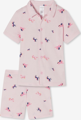 SCHIESSER Pajamas 'Girls World' in Pink: front