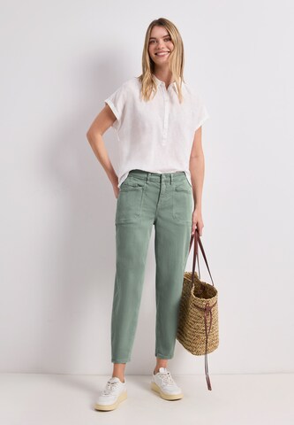 STREET ONE Loosefit Jeans in Grün: Vorderseite