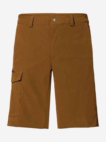 VAUDE Regular Athletic Pants 'Elope' in Brown: front