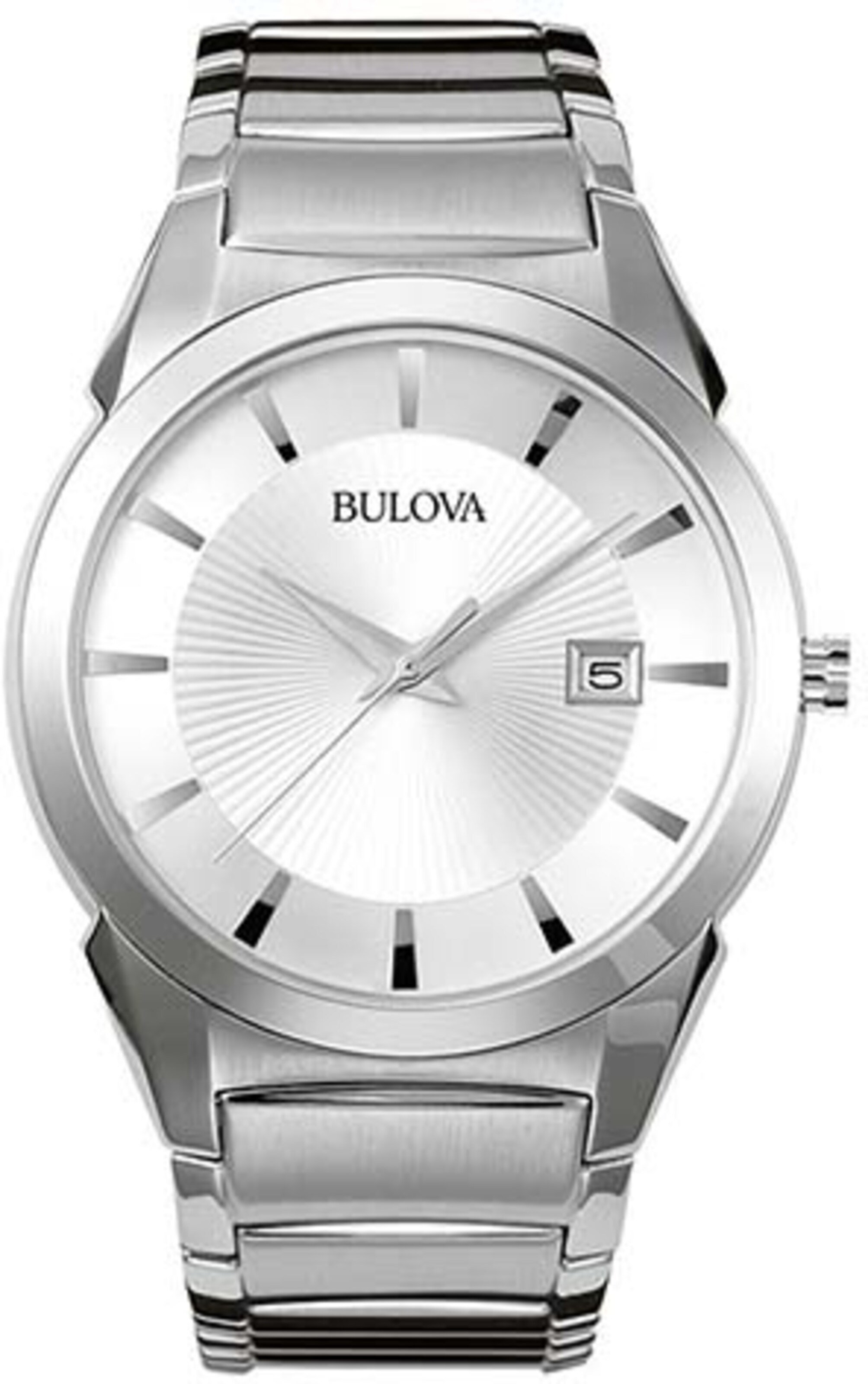 Bulova Analog Watch in Silver: front