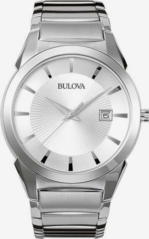 Bulova Analog Watch in Silver: front