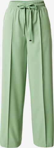 Wide leg Pantaloni con piega frontale di UNITED COLORS OF BENETTON in verde: frontale