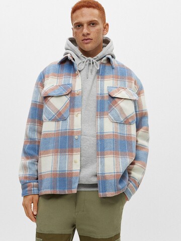Pull&Bear Regular fit Ing - fehér: elől