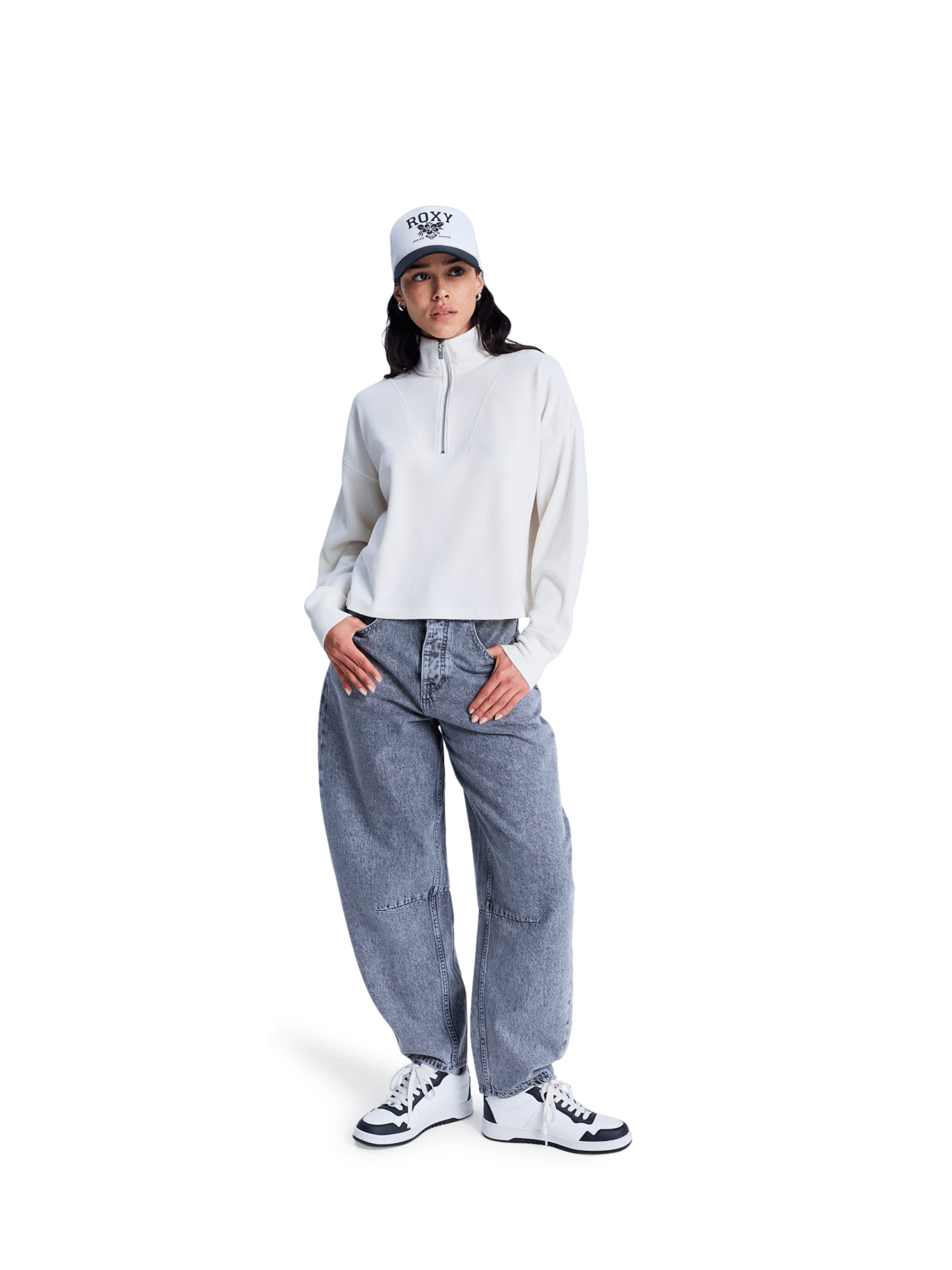 ROXY Sweatshirt 'Carefree Cool' in White