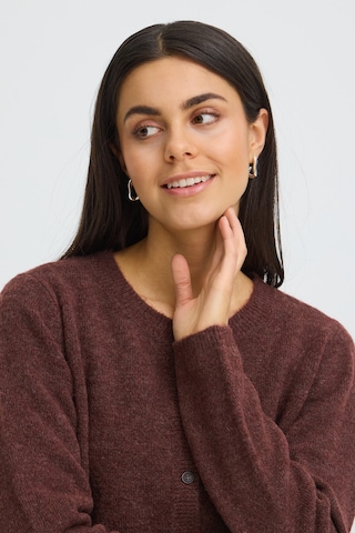Fransa Knit cardigan in Brown