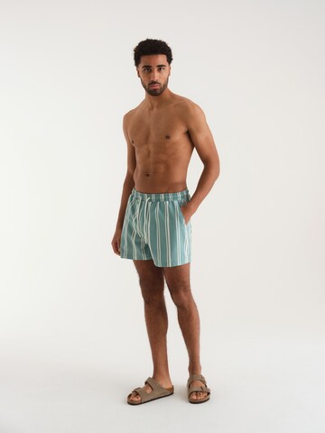 ABOUT YOU x Kevin Trapp Badeshorts 'Ilias' in Blau