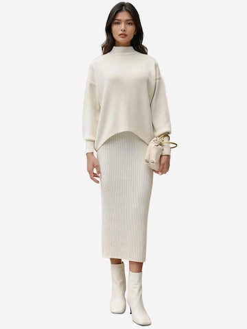 Hiccup Gebreide jurk in Beige: voorkant