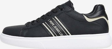 Pepe Jeans Nizke superge 'Eaton Street' | črna barva: sprednja stran