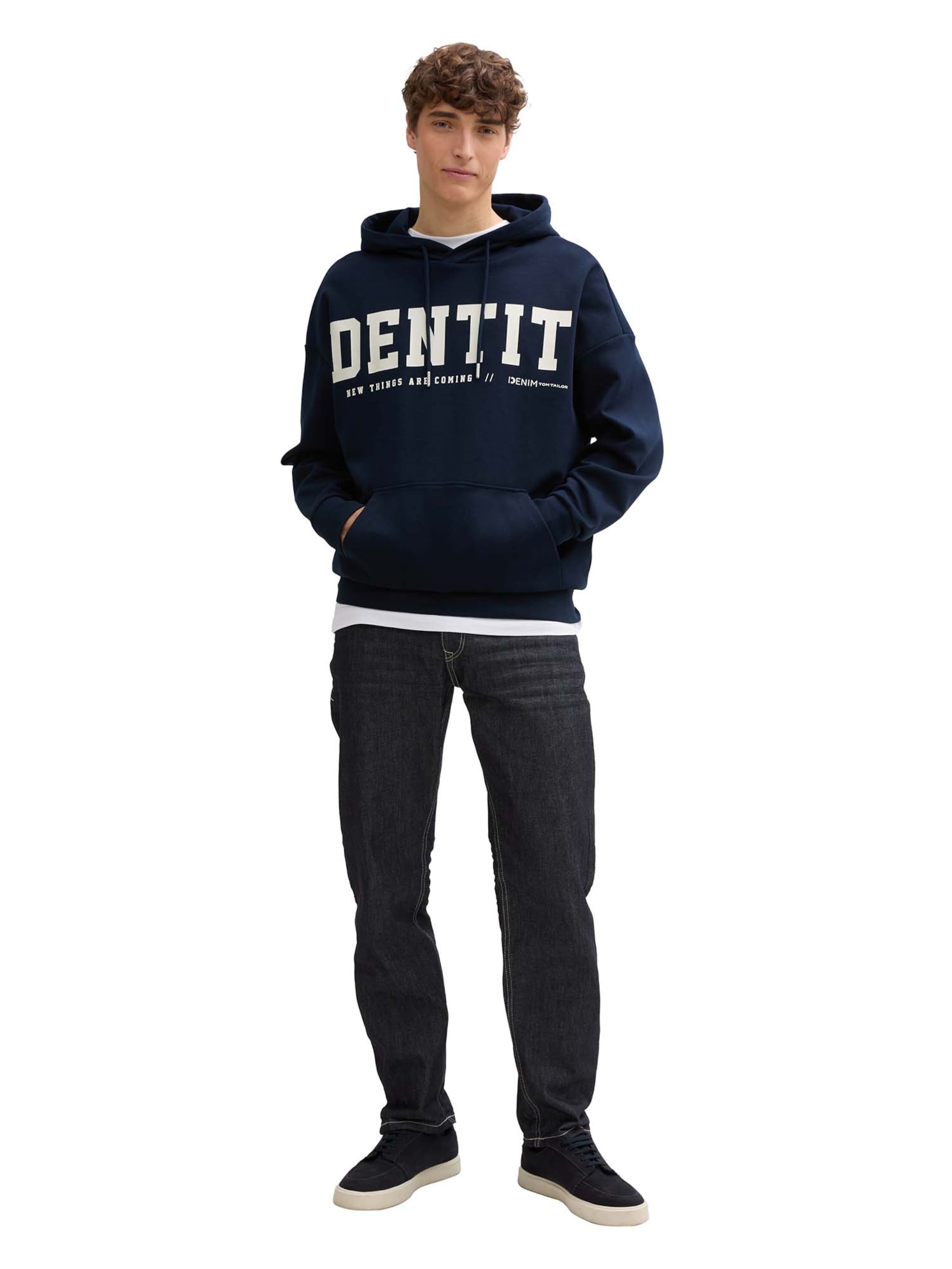 TOM TAILOR DENIM Sweatshirt in Blue