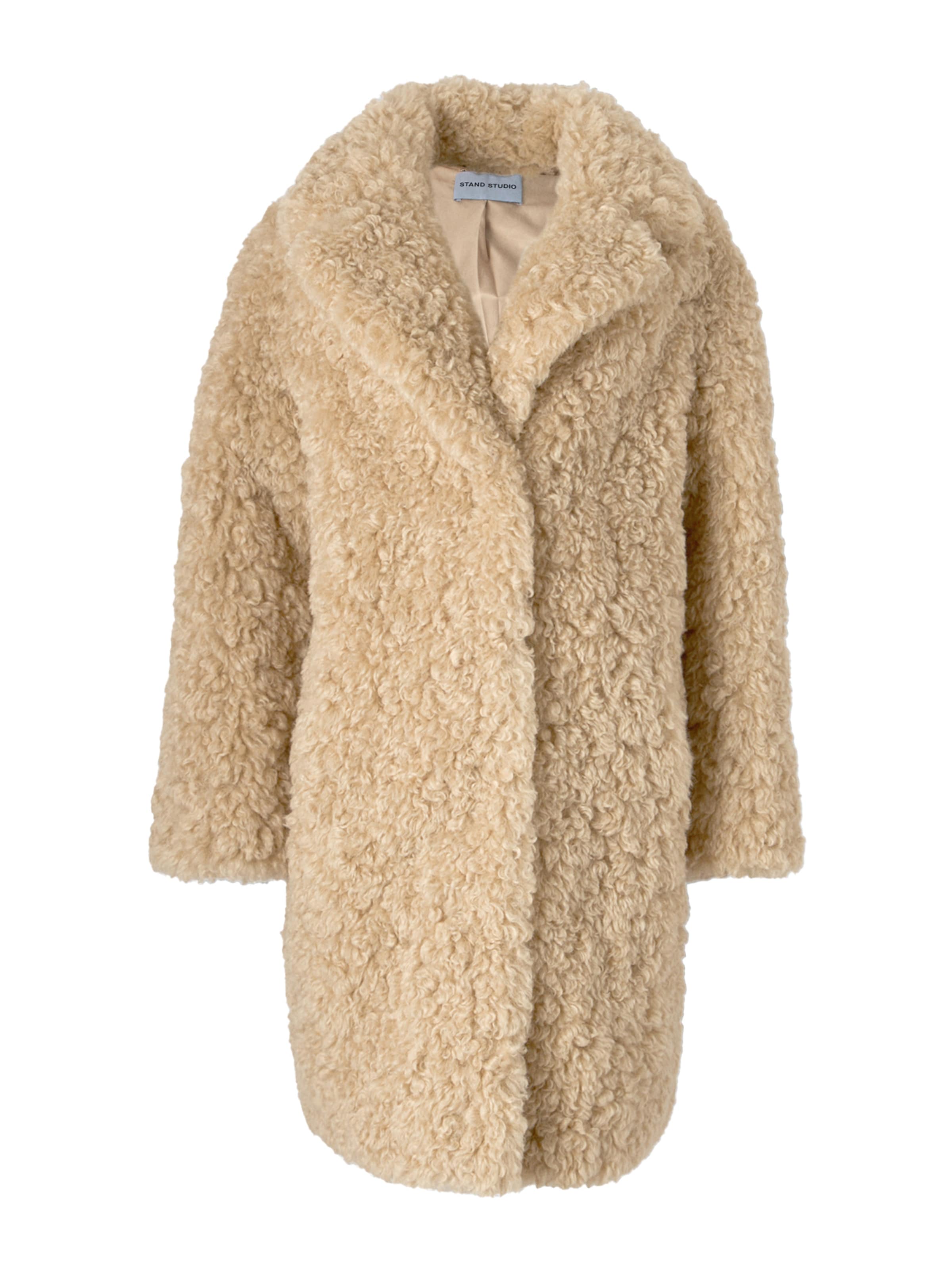 Manteau mi-saison STAND STUDIO en beige : devant