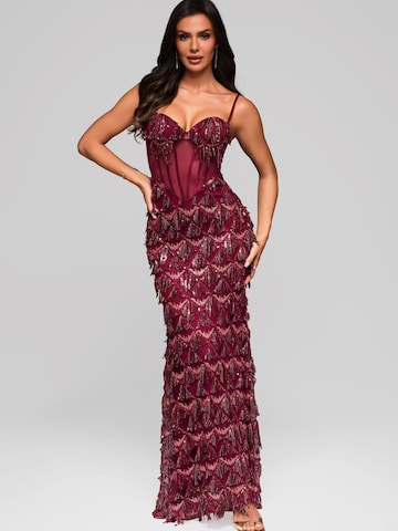 Ombre Abendkleid‌‌‌ in Rot