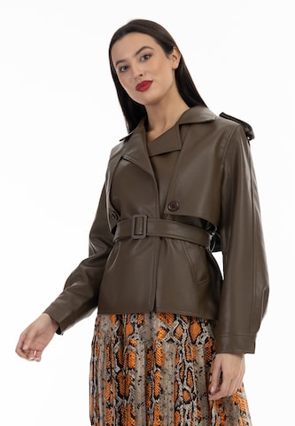 faina Between-season jacket in Brown: front