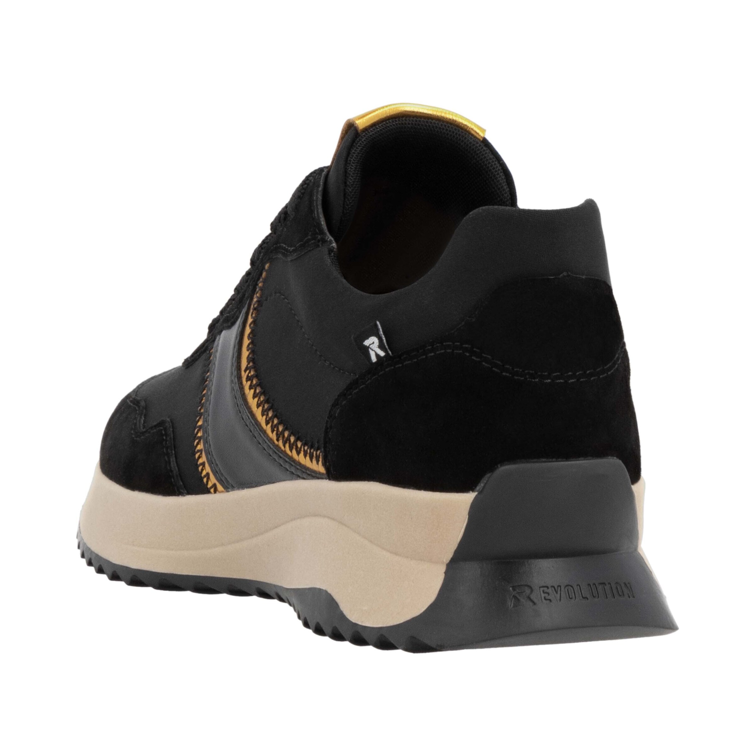 Baskets basses ' W1302 ' Rieker Sport en noir