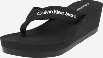 juoda Calvin Klein Jeans Šlepetės per pirštą: priekis