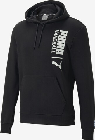 PUMA Athletic Sweatshirt in Black: front