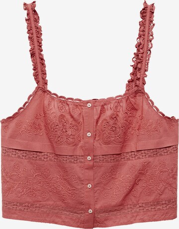 MANGO Top 'Alicante' in Red: front