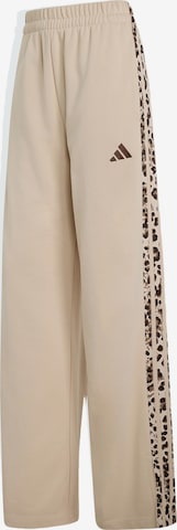 Wide leg Pantaloni sport 'Seasonal Essentials' de la ADIDAS SPORTSWEAR pe bej: față
