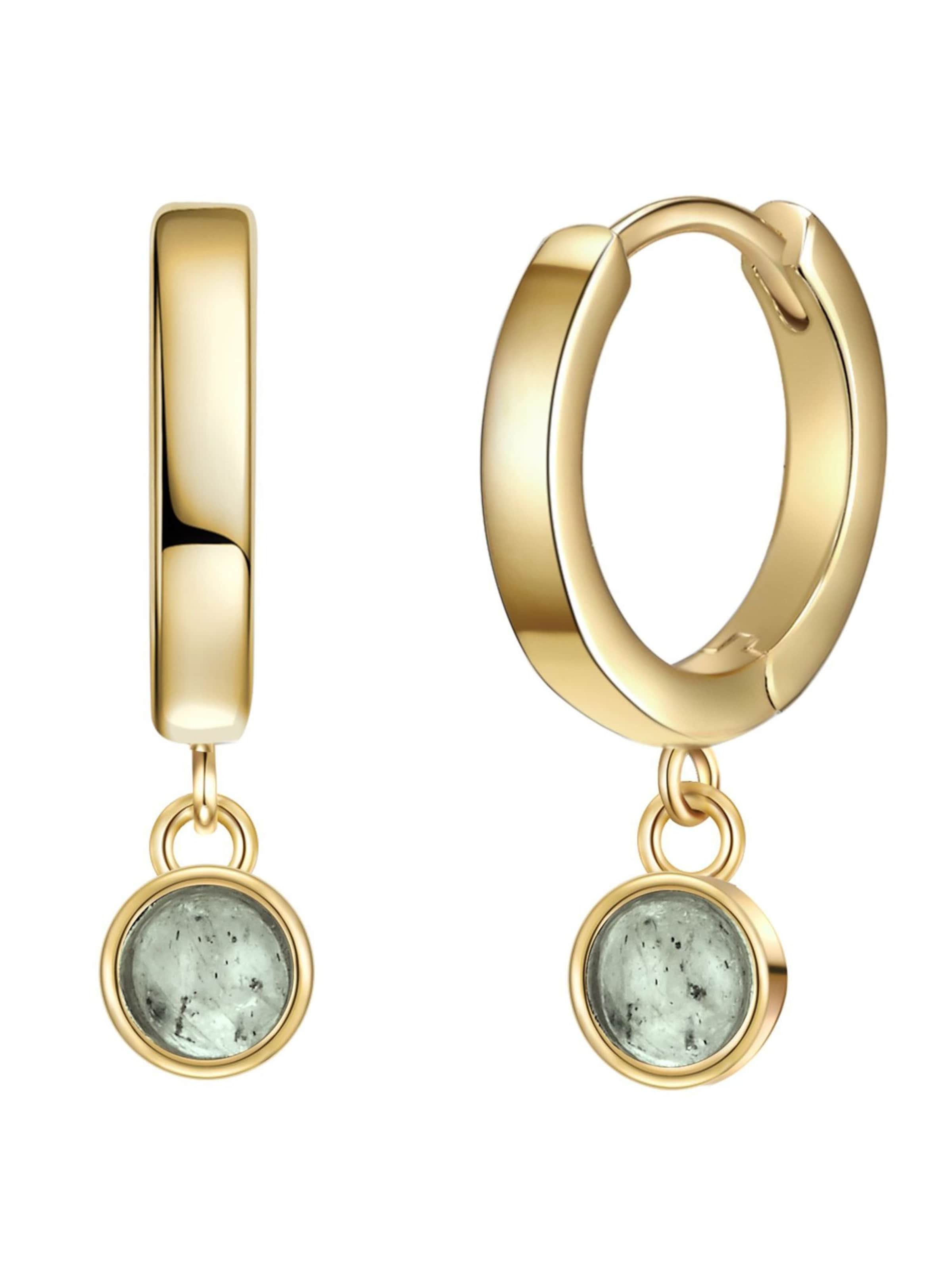 Glanzstücke München Σκουλαρίκια σε πράσινο: μπροστά