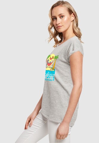 ABSOLUTE CULT T-Shirt 'Tom And Jerry - Hammock Dreams' in Grau