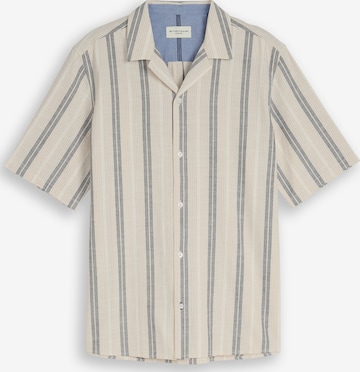TOM TAILOR Comfort fit Button Up Shirt in Beige: front