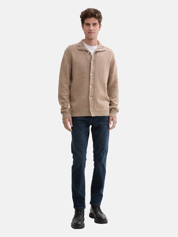TOM TAILOR Gebreid vest in Bruin