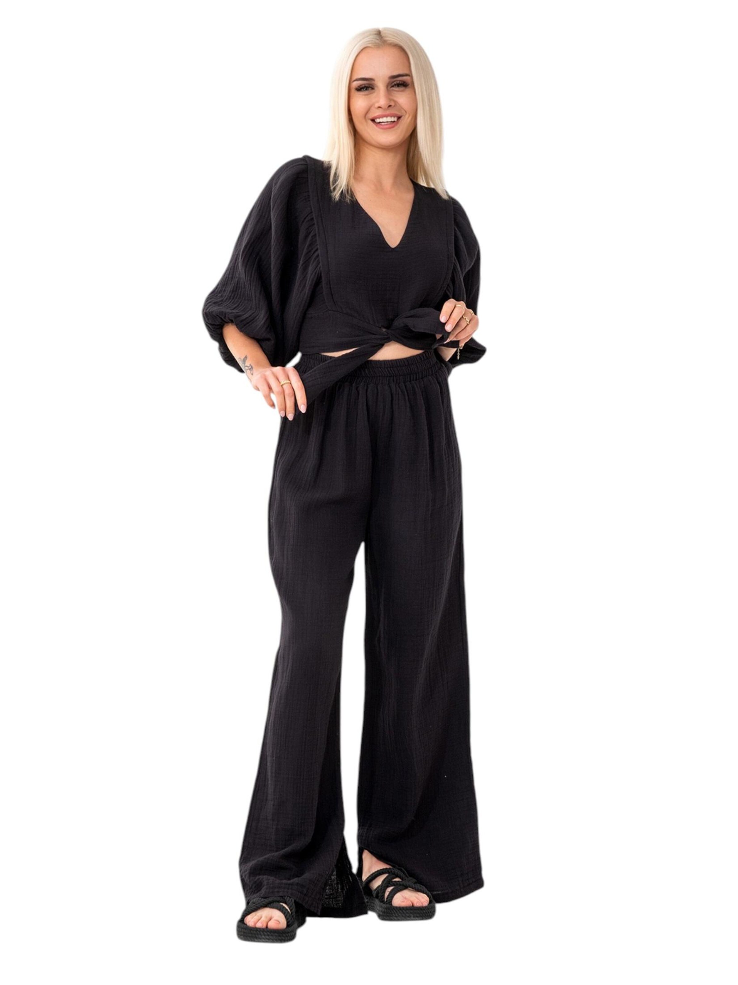 Tenue d'intérieur 'FLOWSET' WENOR en noir