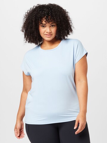 Only Play Curvy Performance Shirt 'AUBREE' in Blue: front