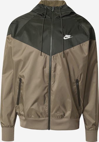 Veste mi-saison 'Heritage Essentials' Nike Sportswear en vert : devant