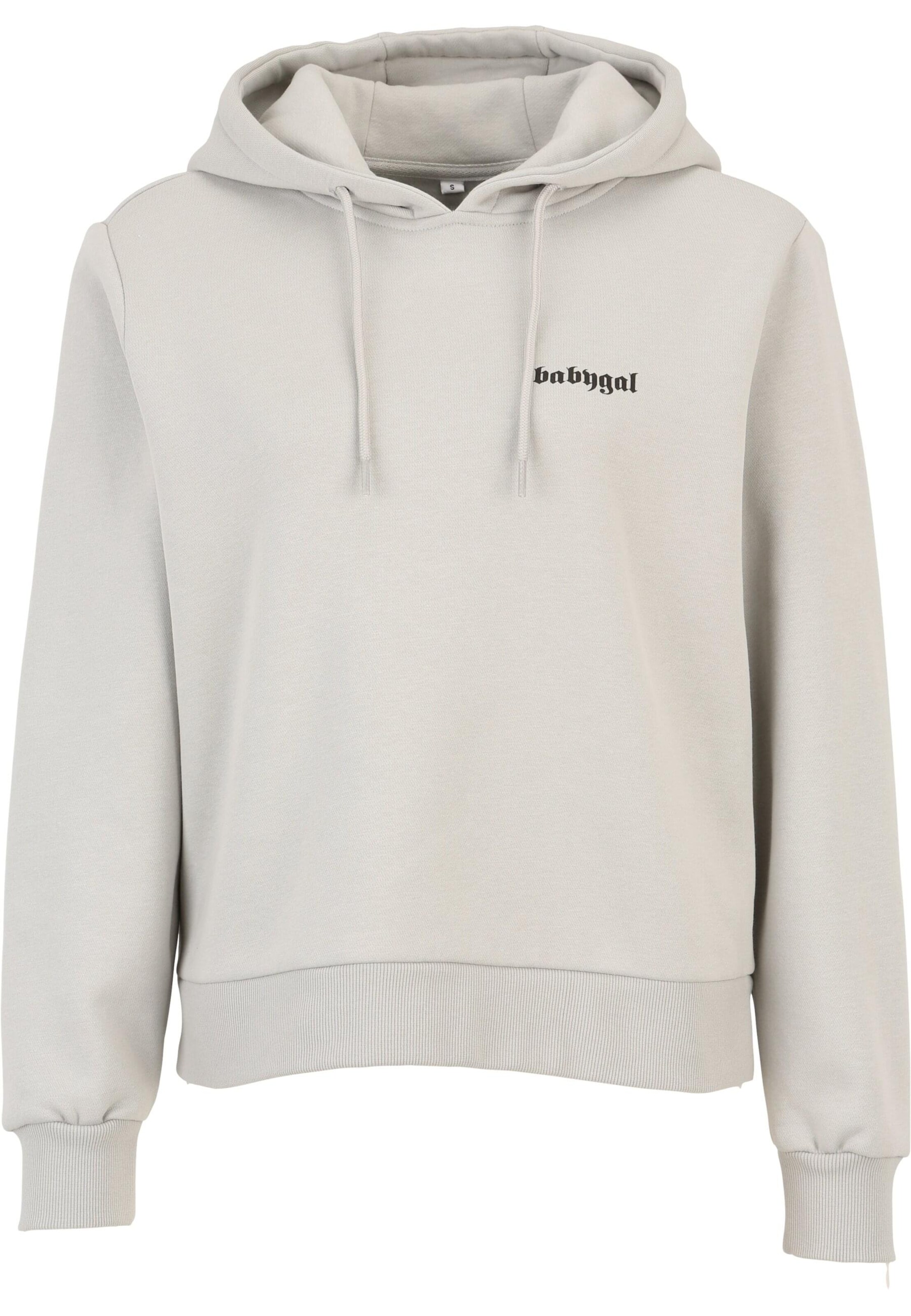 Miss Tee Sweatshirt 'Babygal' in Grey: front