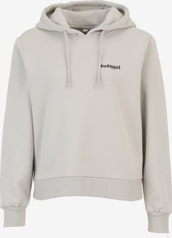 Miss Tee Sweatshirt 'Babygal' in Grey: front