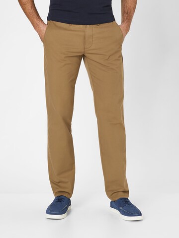 REDPOINT Slimfit Chinohose in Braun: Vorderseite