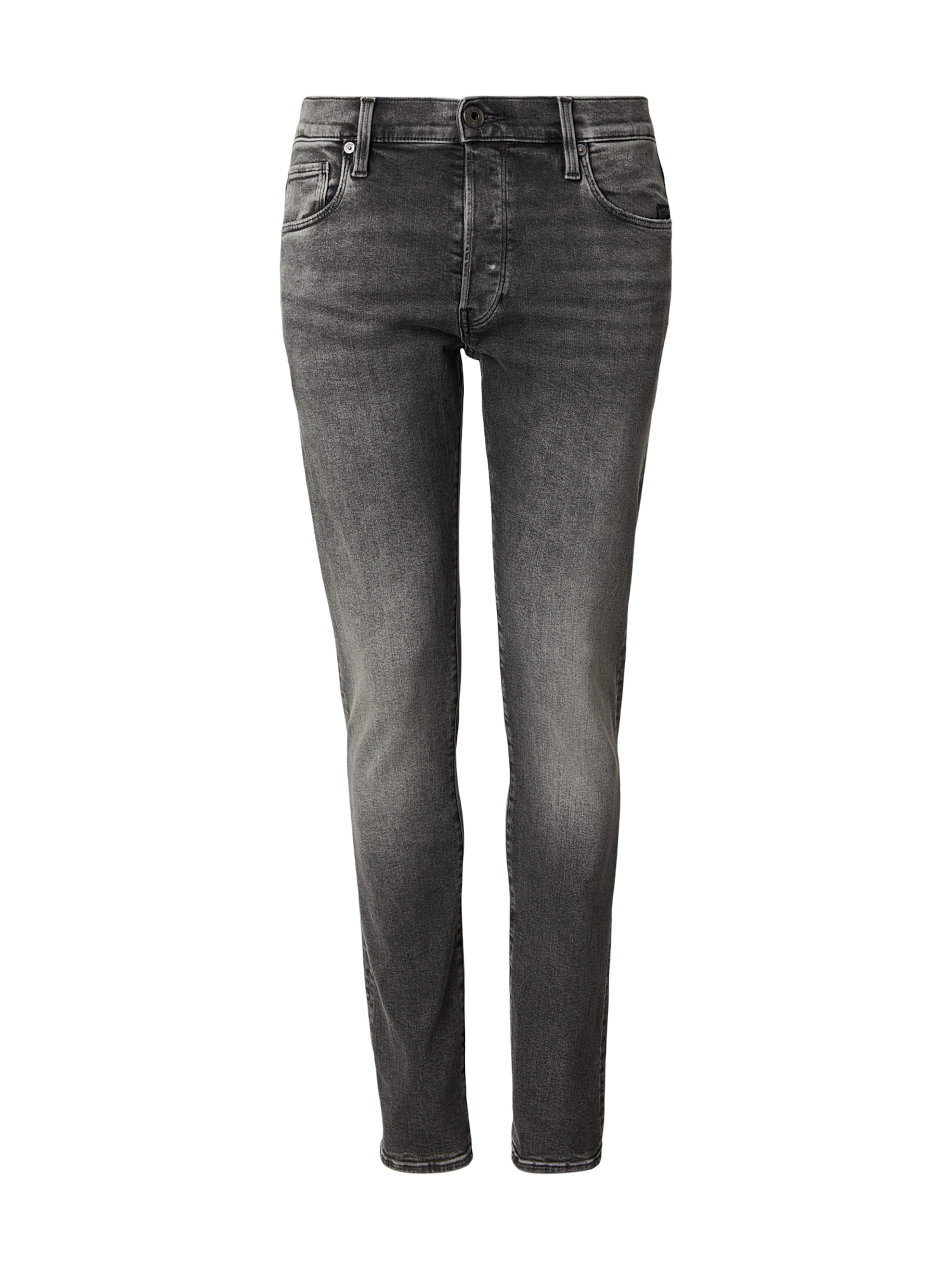 G-STAR Skinny Jeans '3301' in Zwart: voorkant