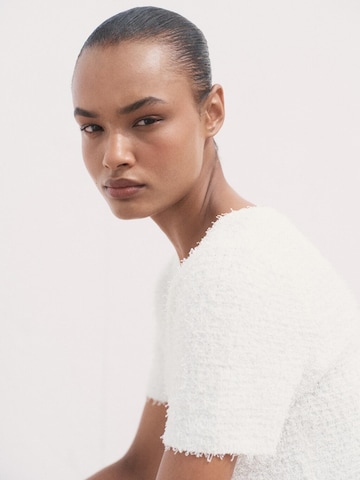 MANGO Knit cardigan 'CAMILA' in White